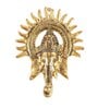 Lord Ganesha Gold Aluminium Wall Hanging