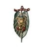 Lord Ganesha Green & Gold Aluminium Wall Hanging