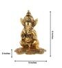 Lord Ganesha Gold Aluminium Idol