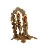 Radha Krishna Gold Aluminium Diya
