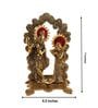 Radha Krishna Gold Aluminium Diya