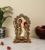 Radha Krishna Gold Aluminium Diya