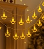 Warm White Metal Diya LED String Lights 14 LED 3 Meter