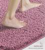 Onion Pink Absorbent and Quick-Dry Polyester Bath Mats 30x45 cm