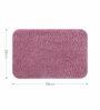 Onion Pink Absorbent and Quick-Dry Polyester Bath Mats 38x58 cm