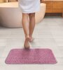 Onion Pink Absorbent and Quick-Dry Polyester Bath Mats 38x58 cm
