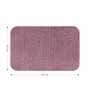 Onion Pink Absorbent and Quick-Dry Polyester Bath Mats 40x60 cm