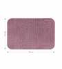 Onion Pink Absorbent and Quick-Dry Polyester Bath Mats 50x70 cm