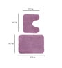 Onion Pink Solid 100% Polyester AntiSkid Bathmat