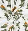 Online Lime Madhuban Floral Waffle Cotton 250 GSM Bath & Hand Towel Set