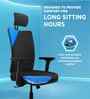 Onyx Breathable Mesh Ergonomic Chair in Black & Grey Colour with Headrest