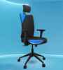 Onyx Breathable Mesh Ergonomic Chair in Black & Grey Colour with Headrest