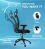 Onyx Breathable Mesh Ergonomic Chair in Black & Grey Colour with Headrest