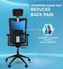 Onyx Breathable Mesh Ergonomic Chair in Black Colour with Headrest