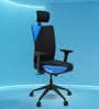 Onyx Breathable Mesh Ergonomic Chair in Black Colour with Headrest