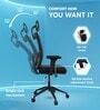 Onyx Breathable Mesh Ergonomic Chair in Black Colour with Headrest