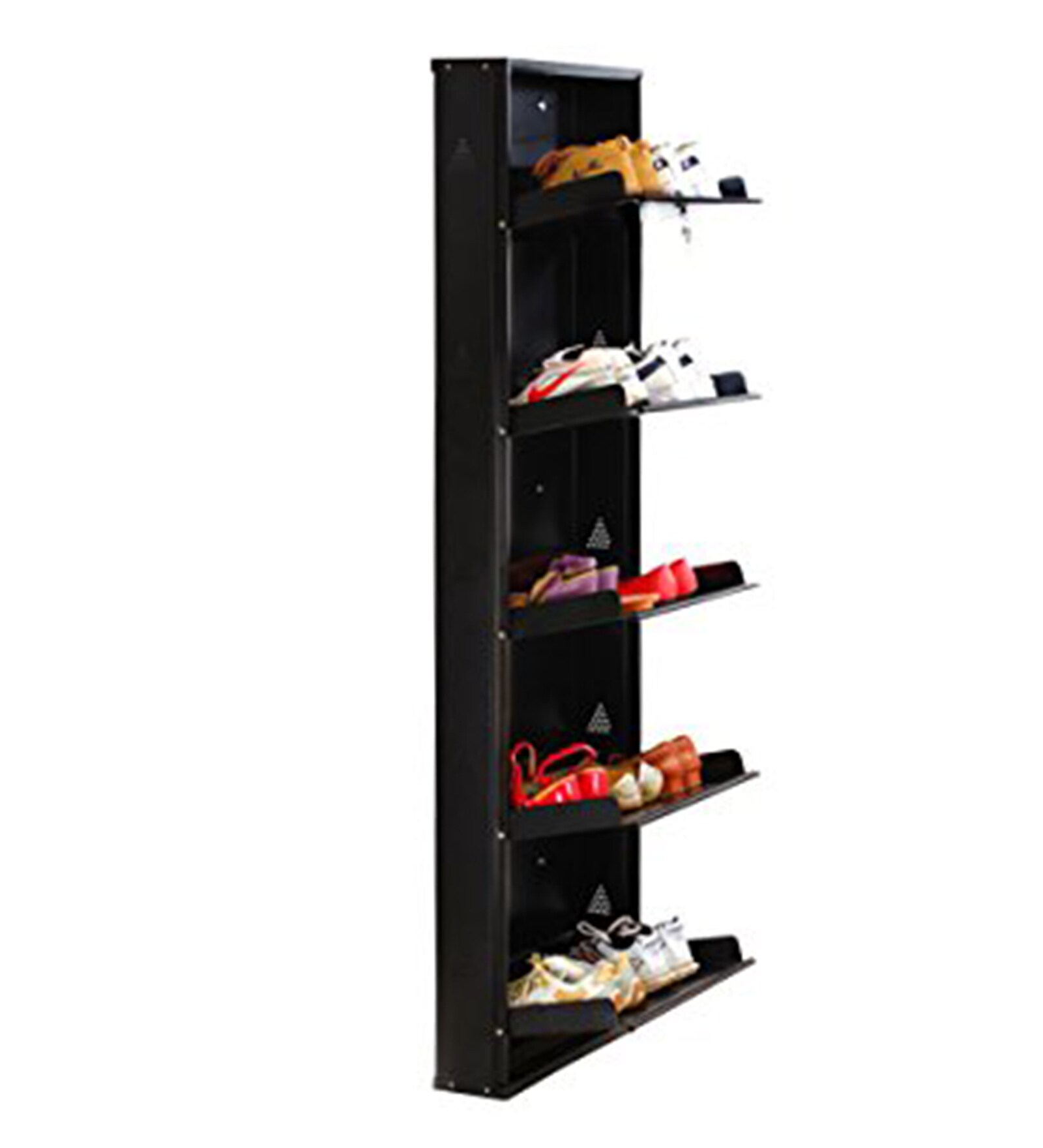 Buy Oozoo CRC Metal Brown 5 Shelves Shoe Rack Online Modern Metal