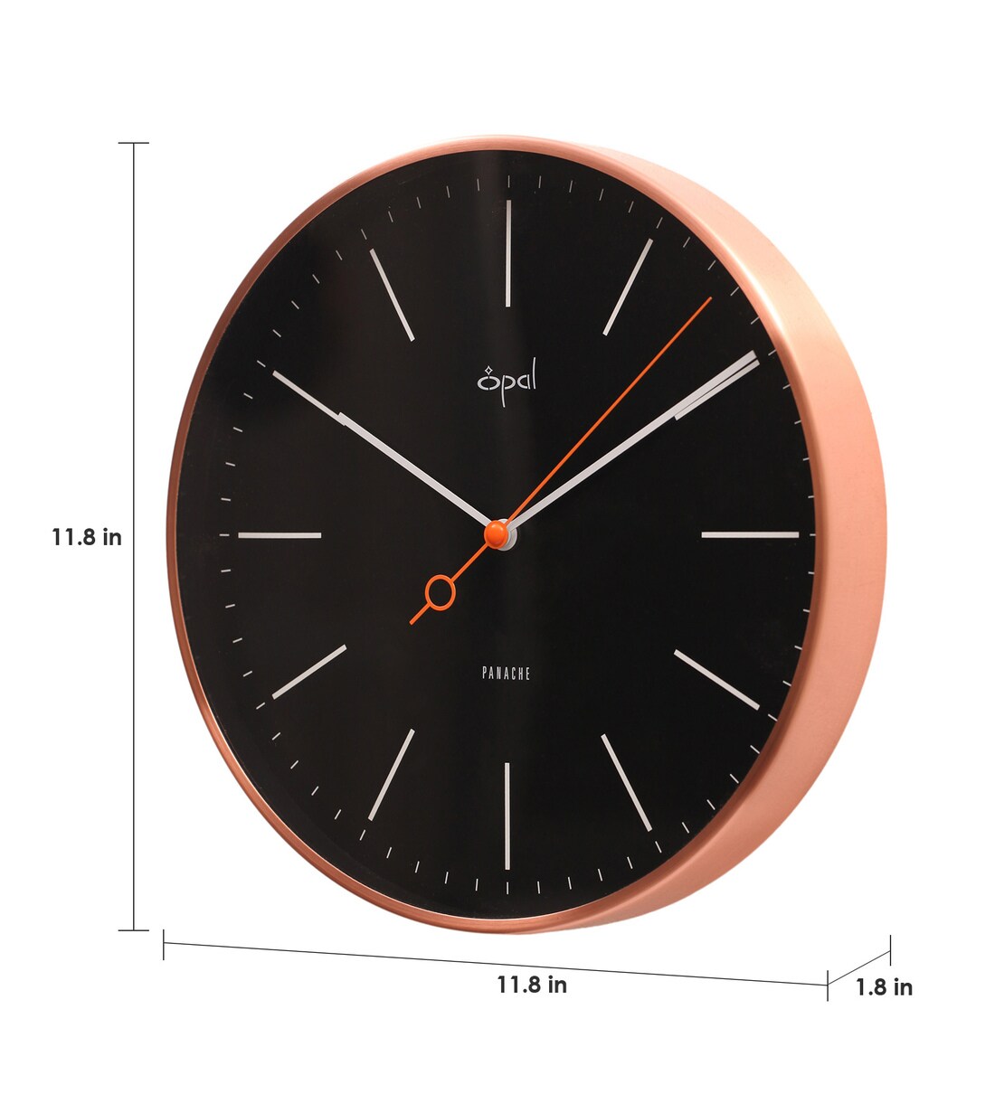 Buy Copper Metal Wall Clock by Opal Online Modern Wall Clocks Wall