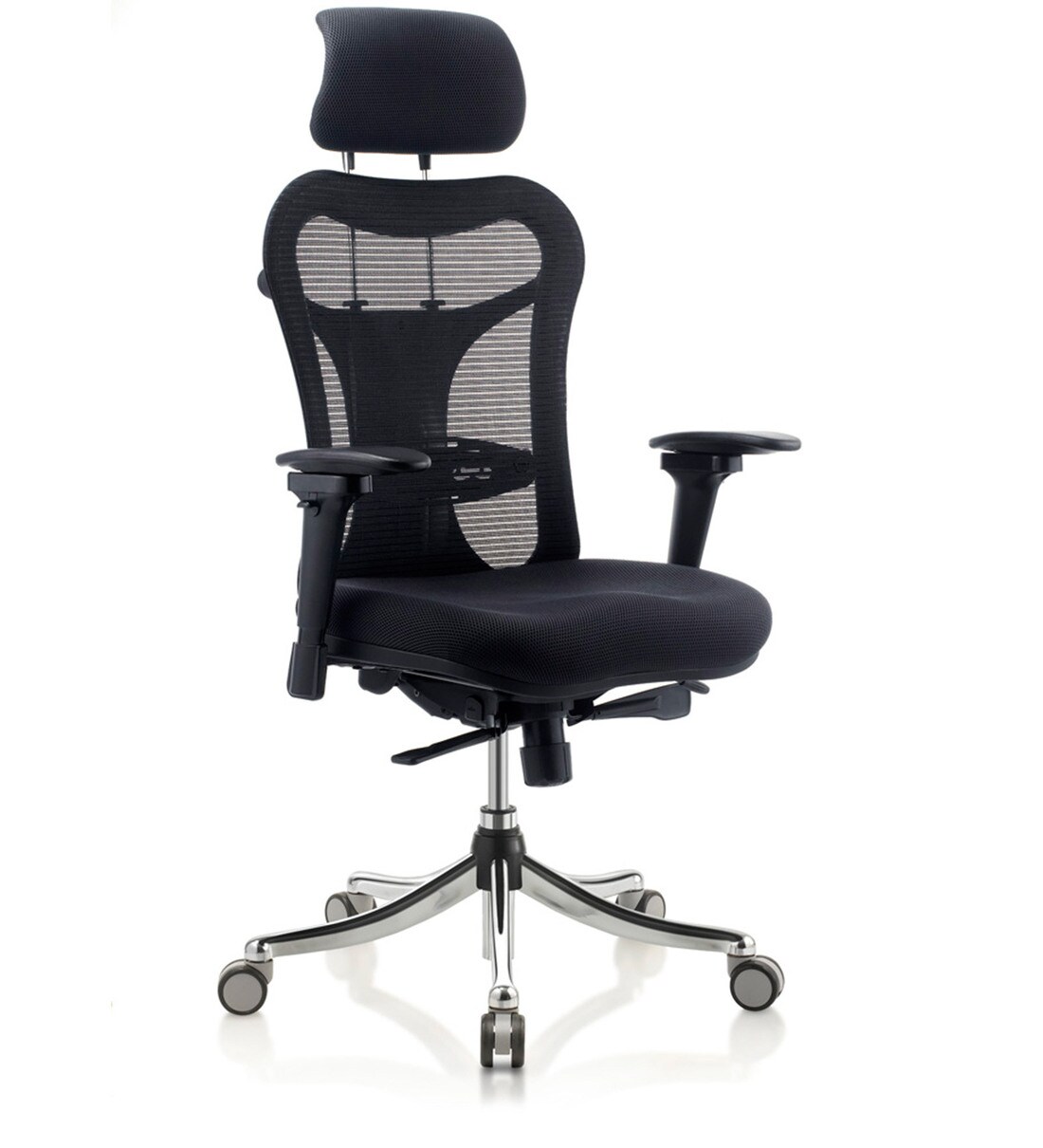 Buy Optima Executive Chair in Black Colour by Oblique Online VIP zero