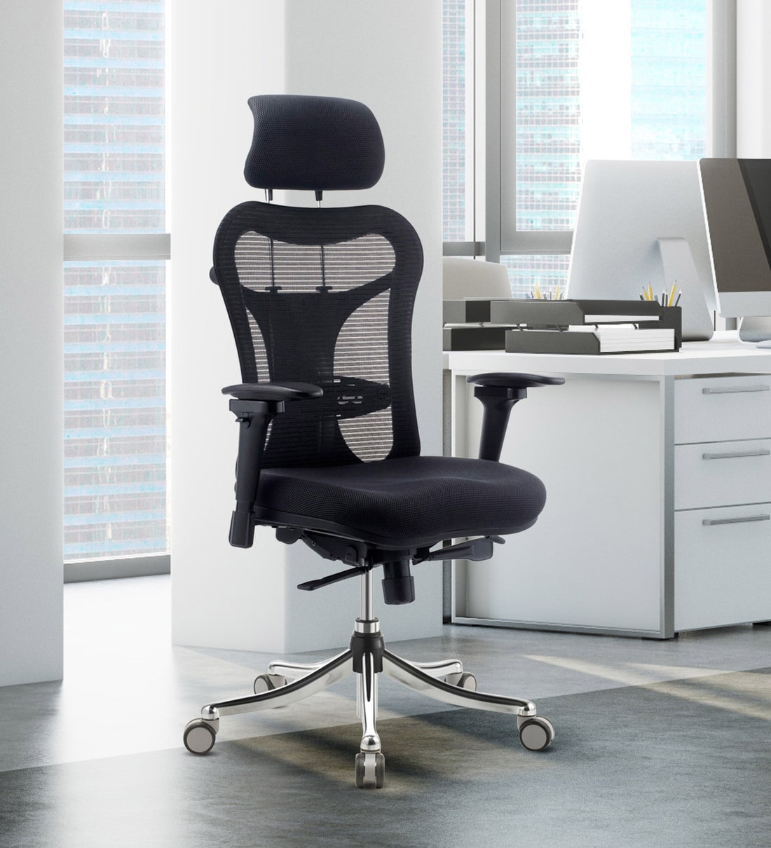 optima executive chair in black colour