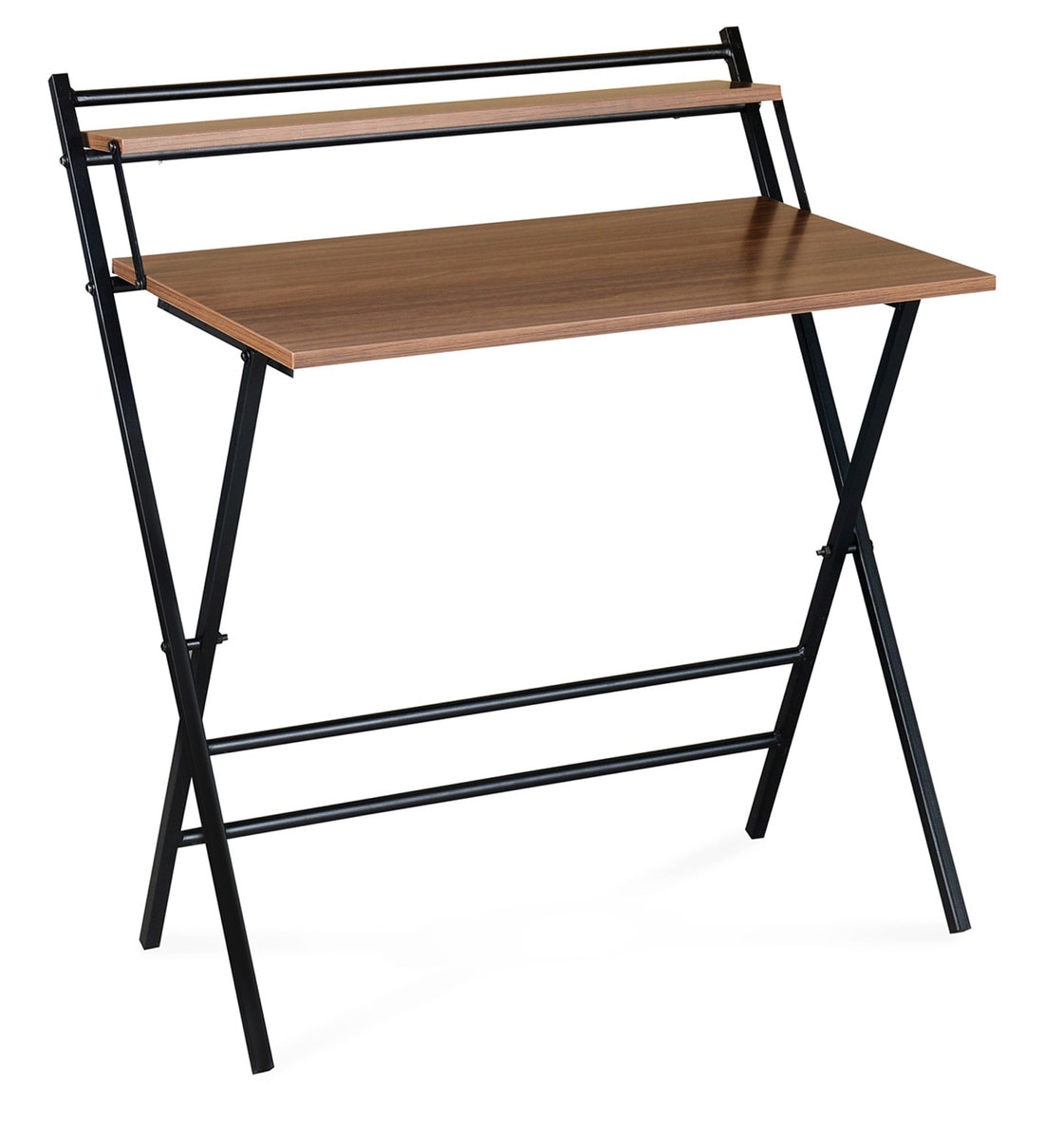 Buy Optimal Folding Study Table in Walnut Finish By Nilkamal Online