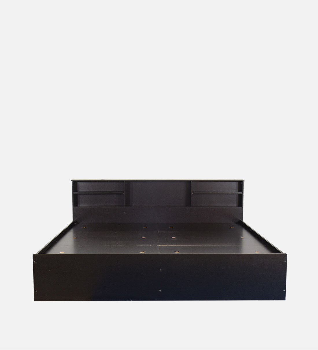 Buy Opus King Size Bed in Wenge Finish with Box Storage Online Modern