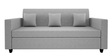 Optima Fabric 3 Seater Sofa In Grey Colour