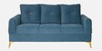 Opulent Fabric 3 Seater Sofa In Blue Colour