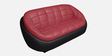 Opulent Leatherette 3 Seater Sofa in Claret & Black Colour
