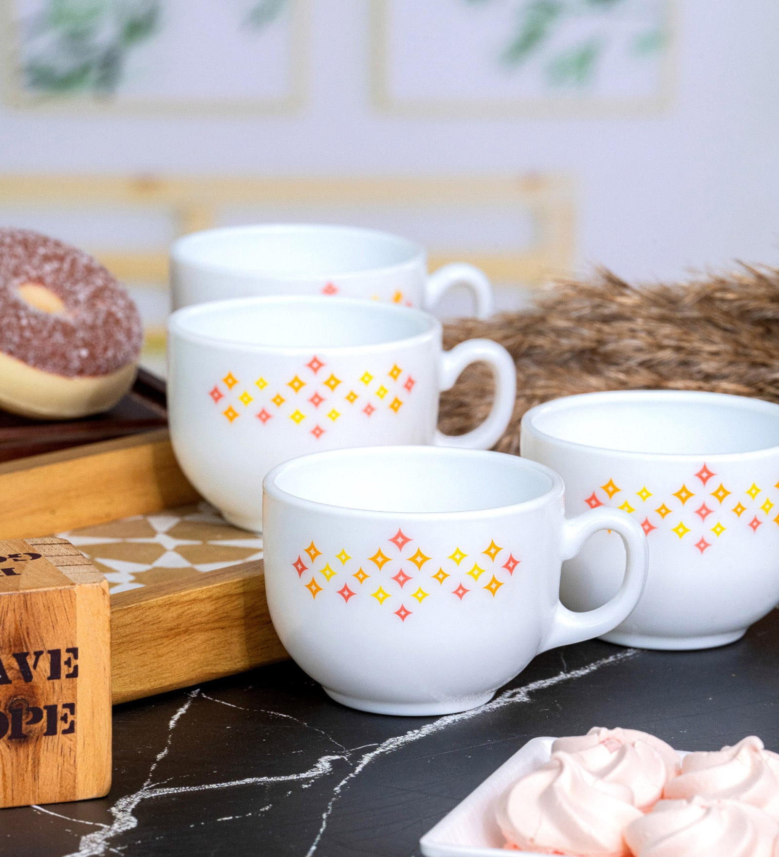 Opal 6pcs Tea/Coffee Cup Set