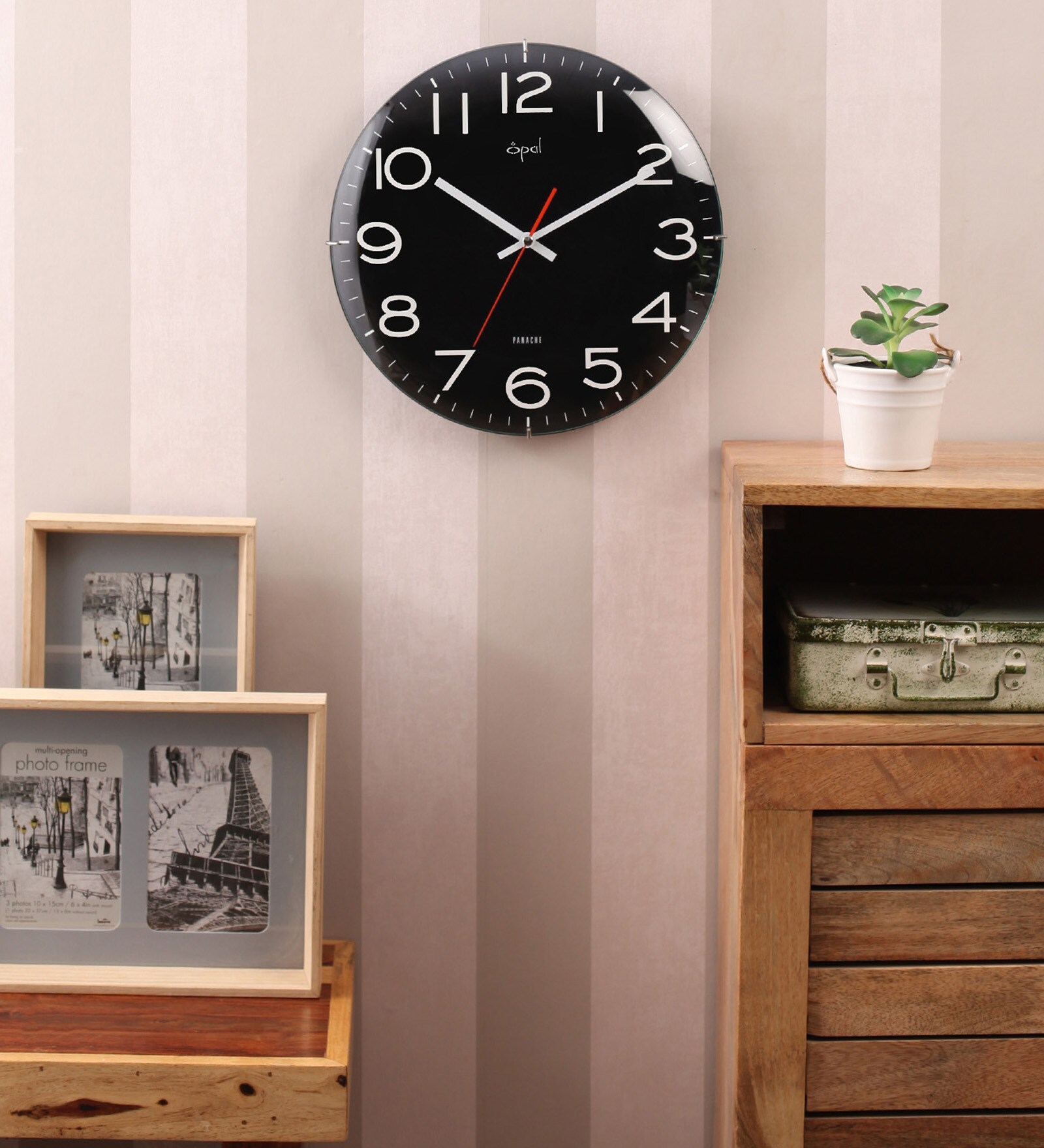 Buy Designer Wall clock 5418B by Opal Online Modern Wall Clocks