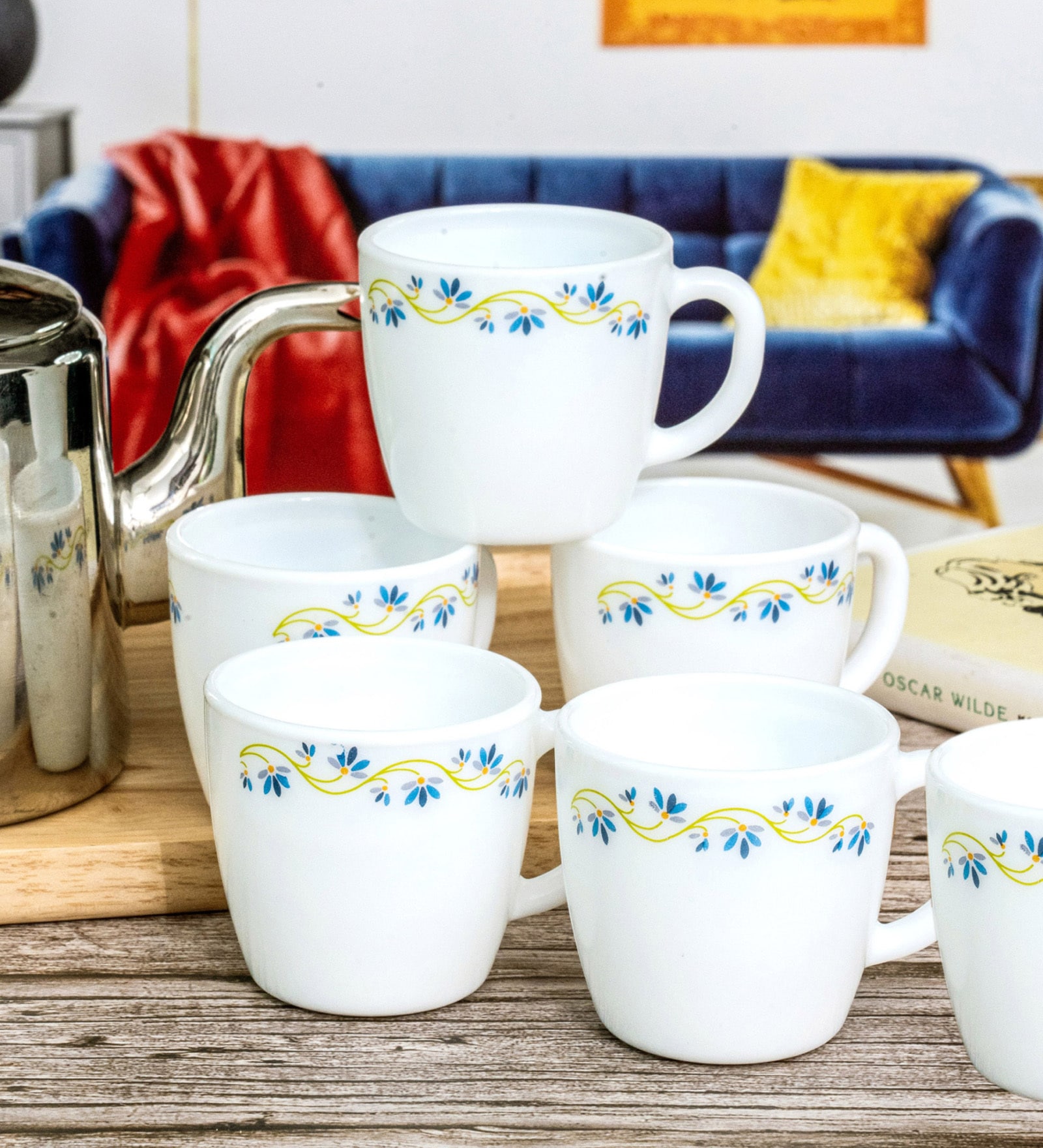 Opal Glass 12pcs Tea/Coffee Mug Set