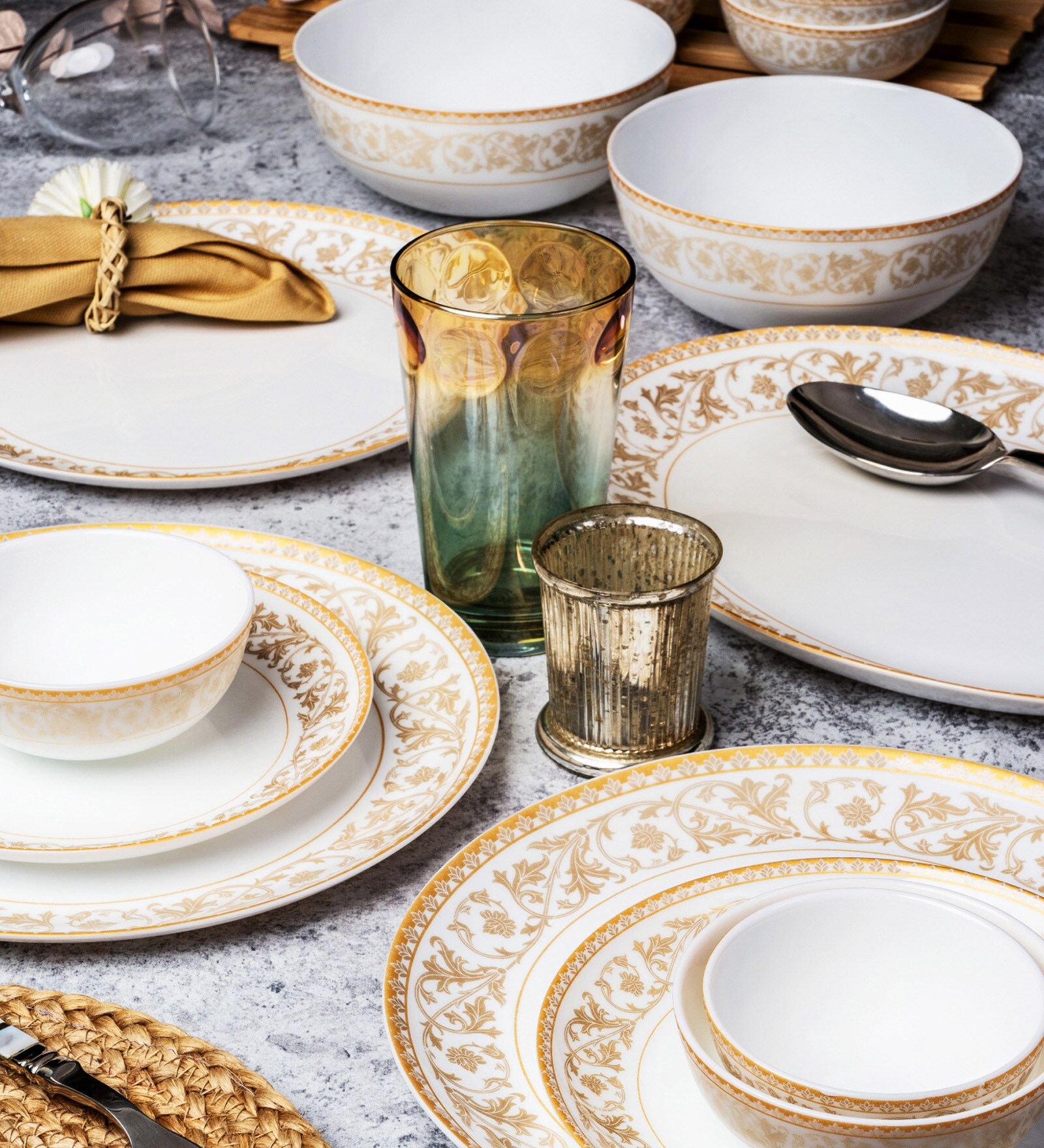 Opal Glass 27pcs Dinner Set