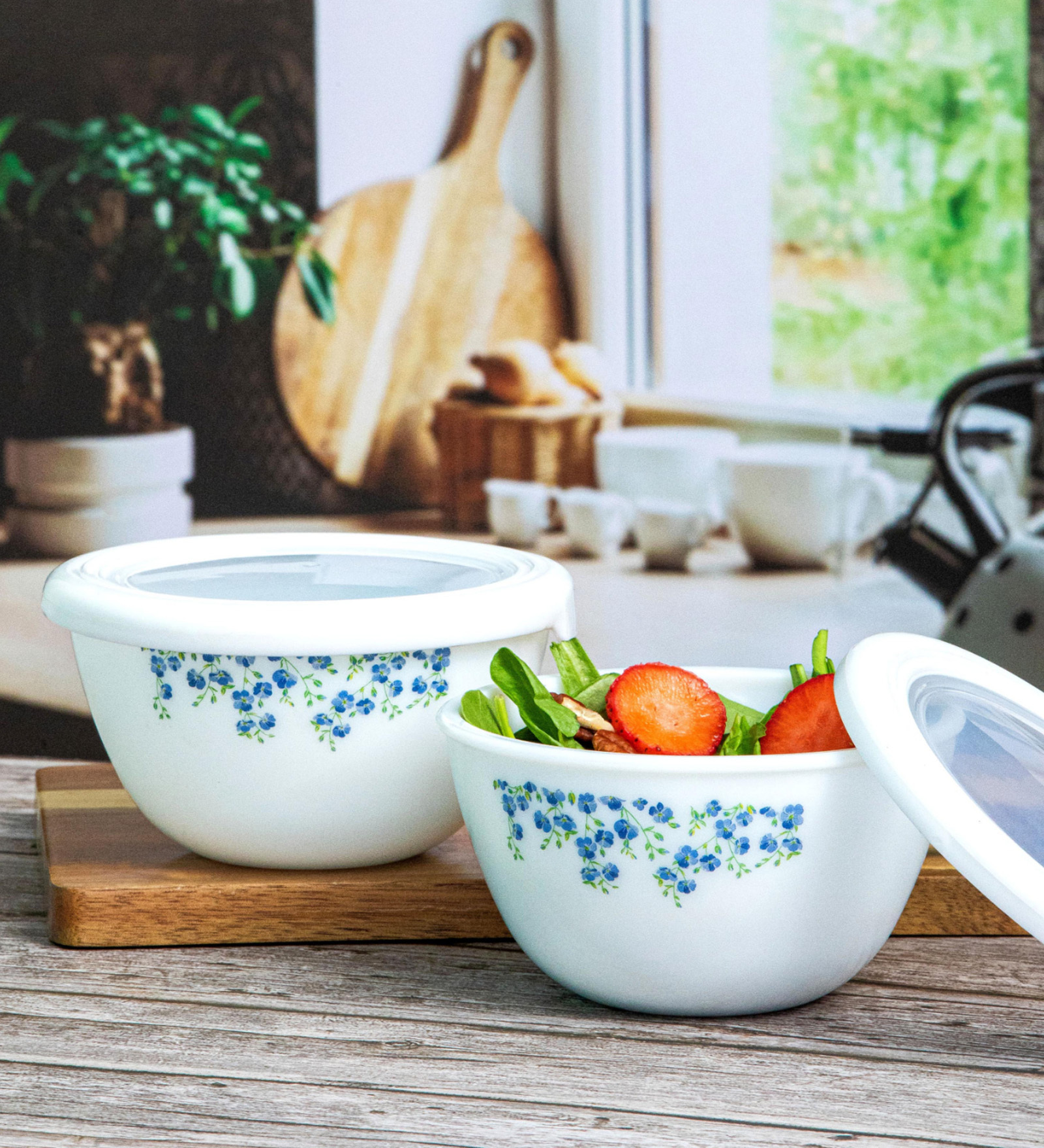 Opalware Royale Mixing Bowl Small with Premium Lid (set of 4pcs)