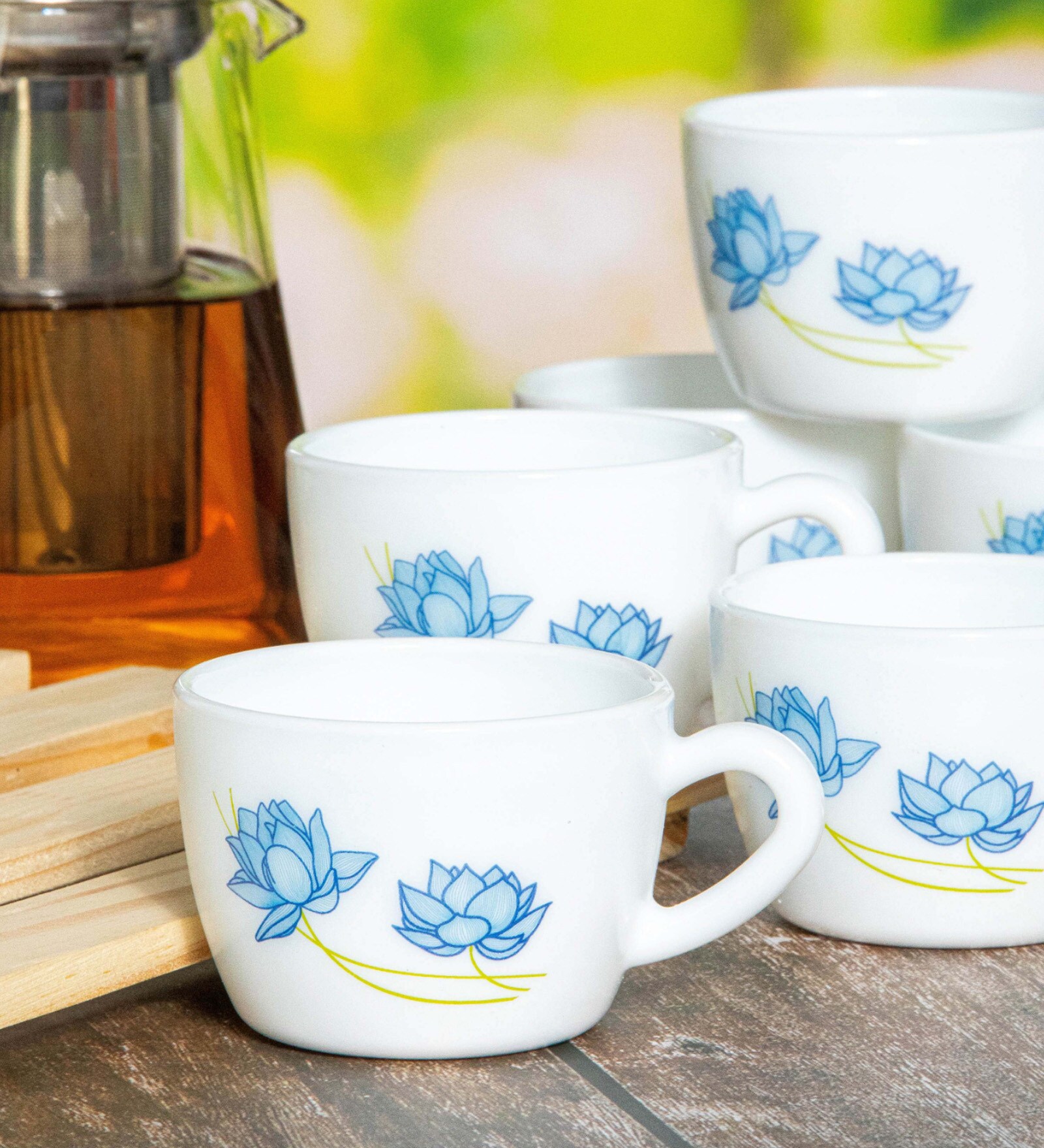 Opalware Tea/Coffee Cup Medium (Set of 6pcs)