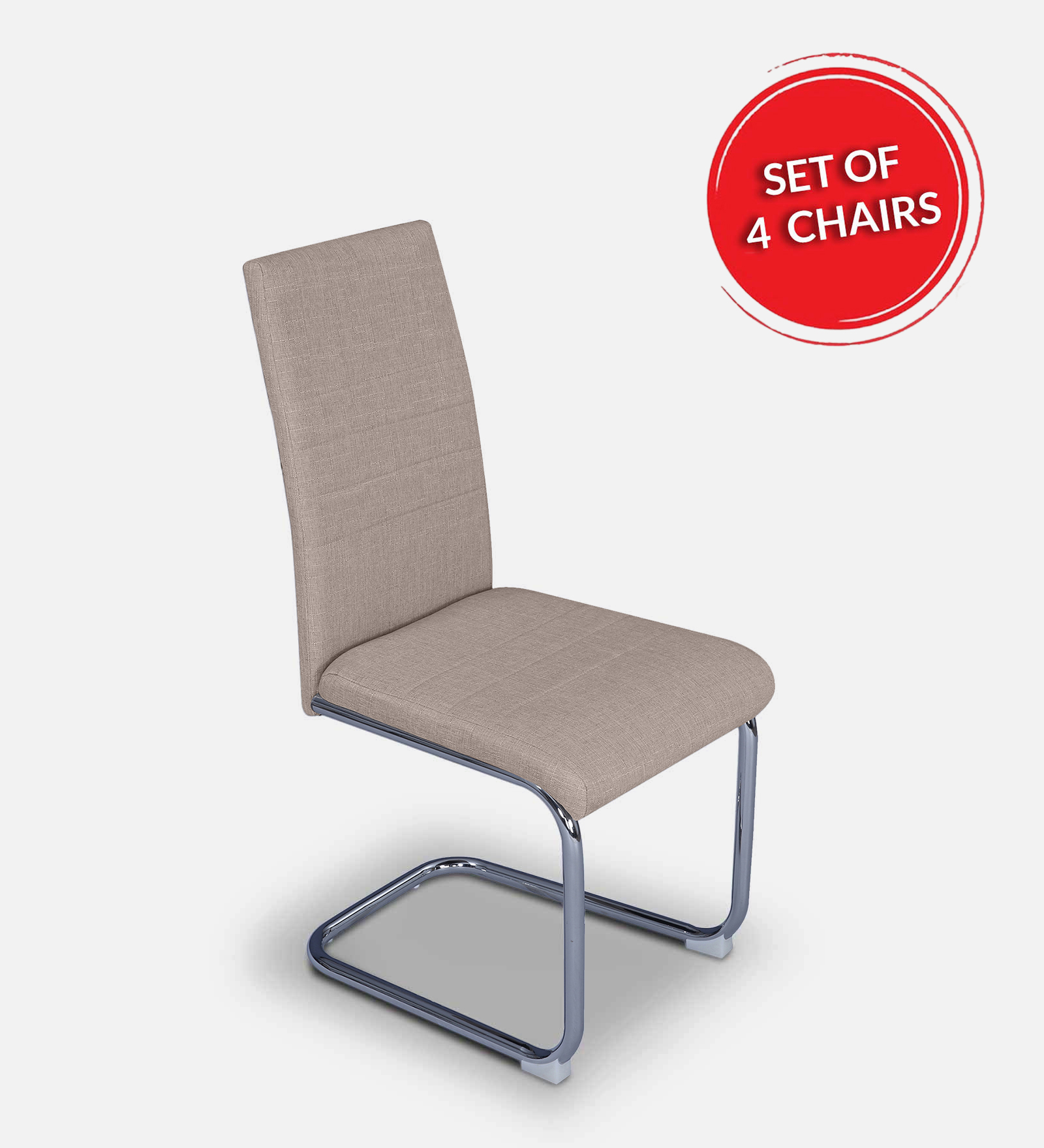 Opera Dining Chair in Beige Colour Set of 4
