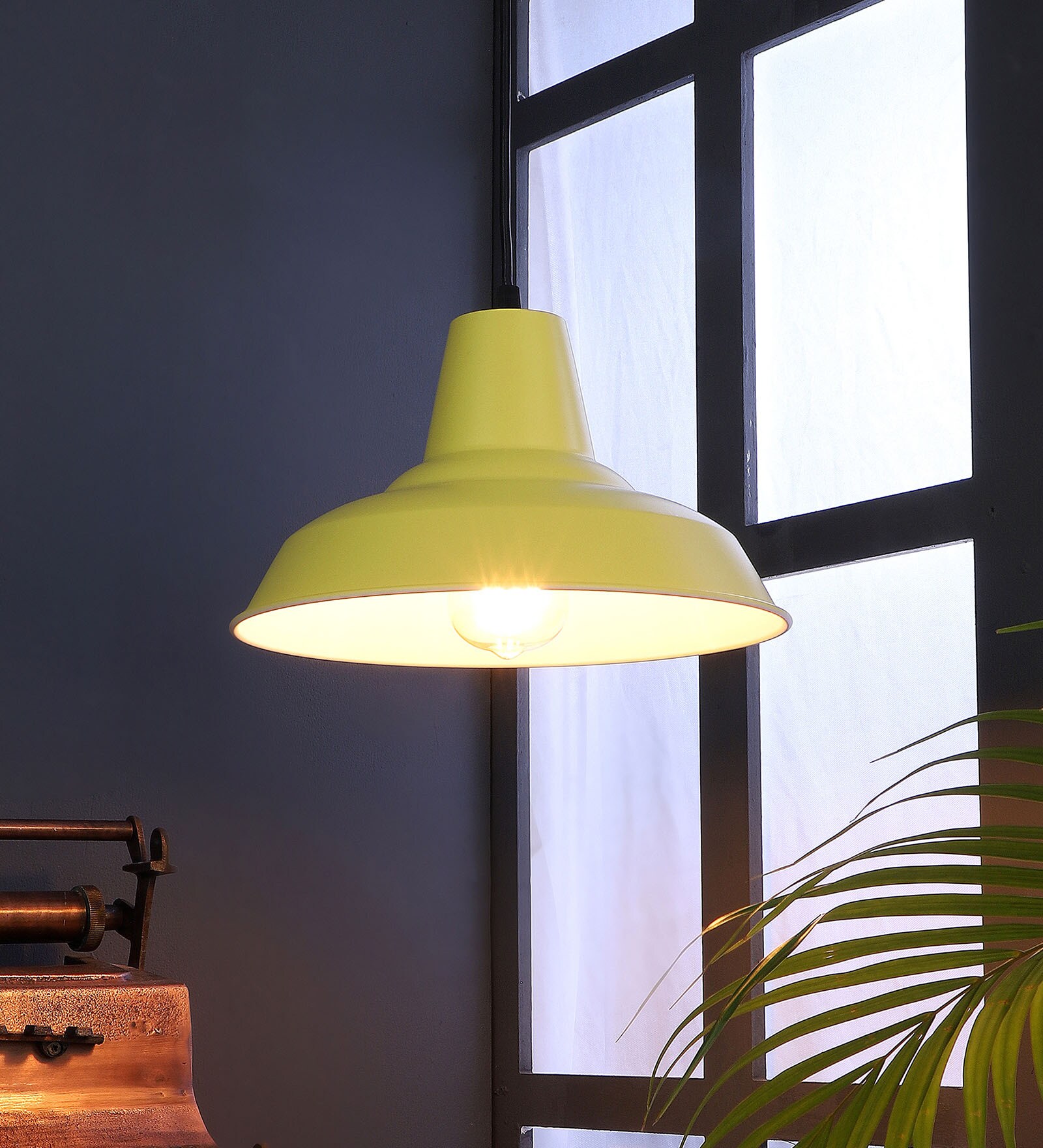 Fizz Opi Yellow Metal Hanging Light