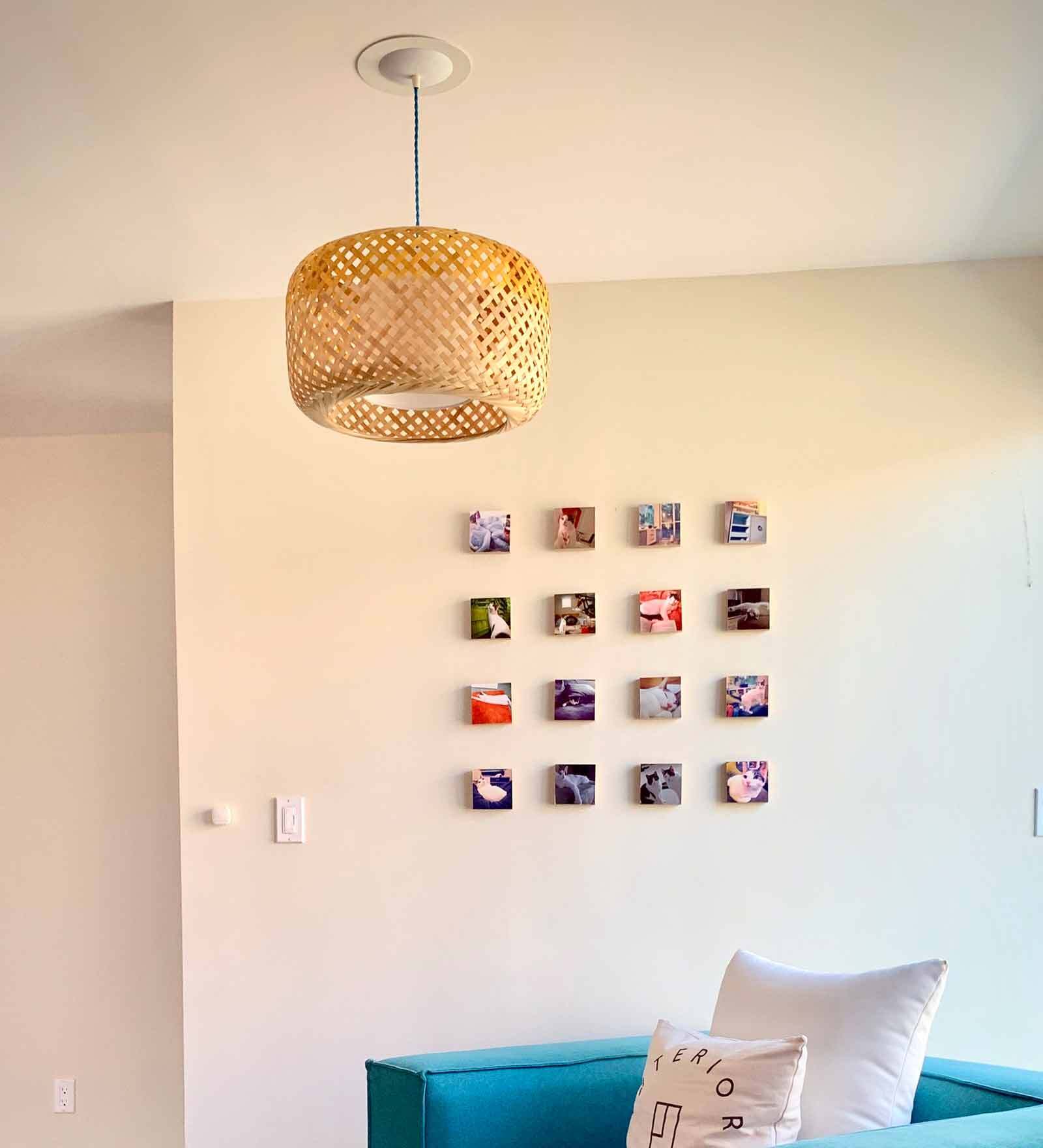 Wilson Opium Orange & Natural Bamboo Hanging Light