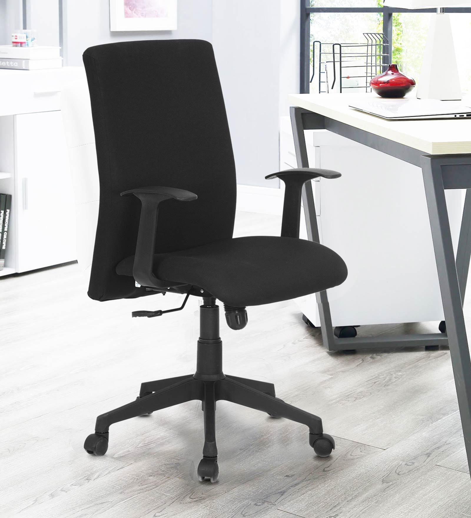 Optima Fabric High Back Ergonomic Chair in Black Colour