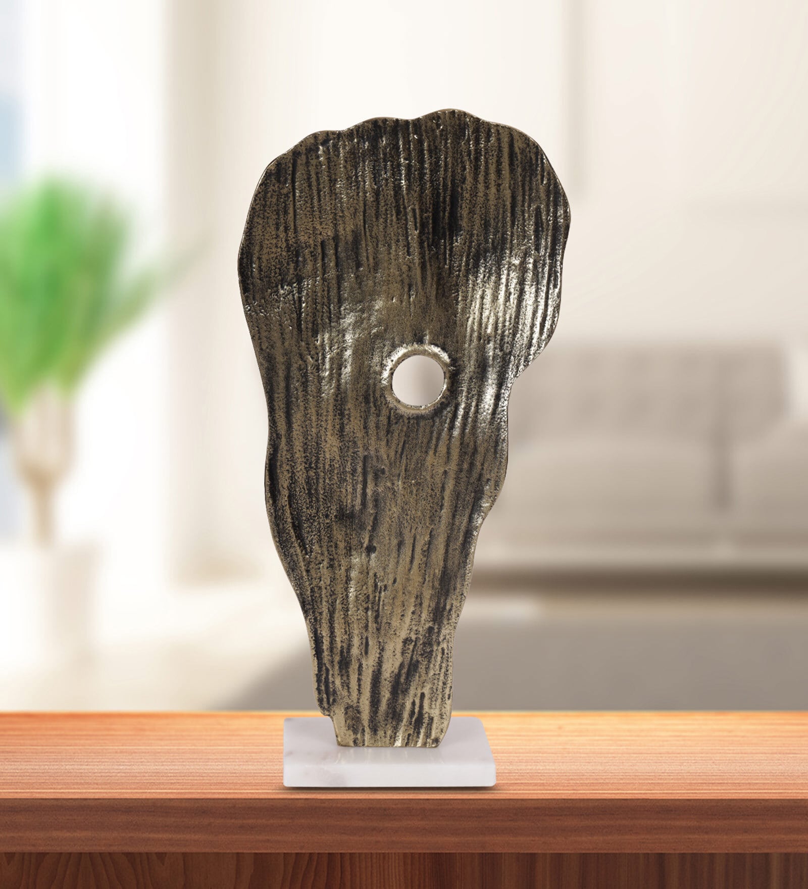 Opulence Brass & Antique Aluminium Showpiece