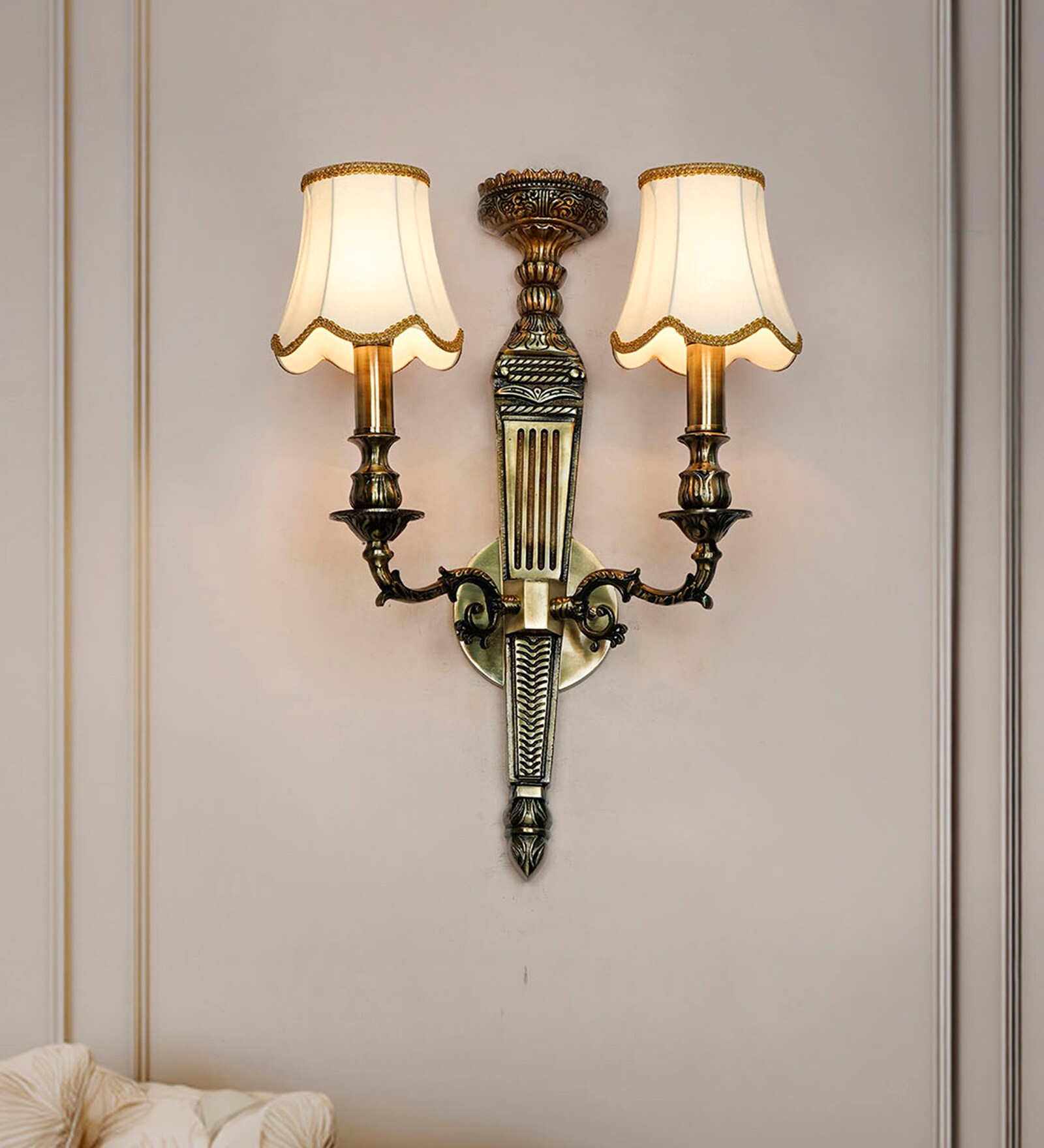 Opulent 24-Inch European Classic Double Sconce