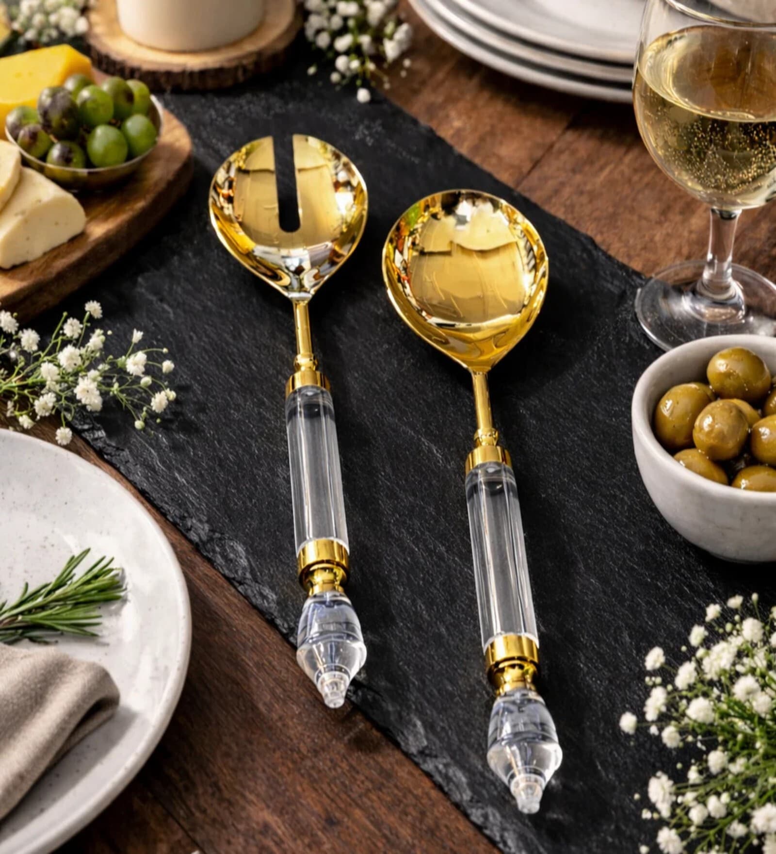 Opulent Gold Serving Cutlery Set