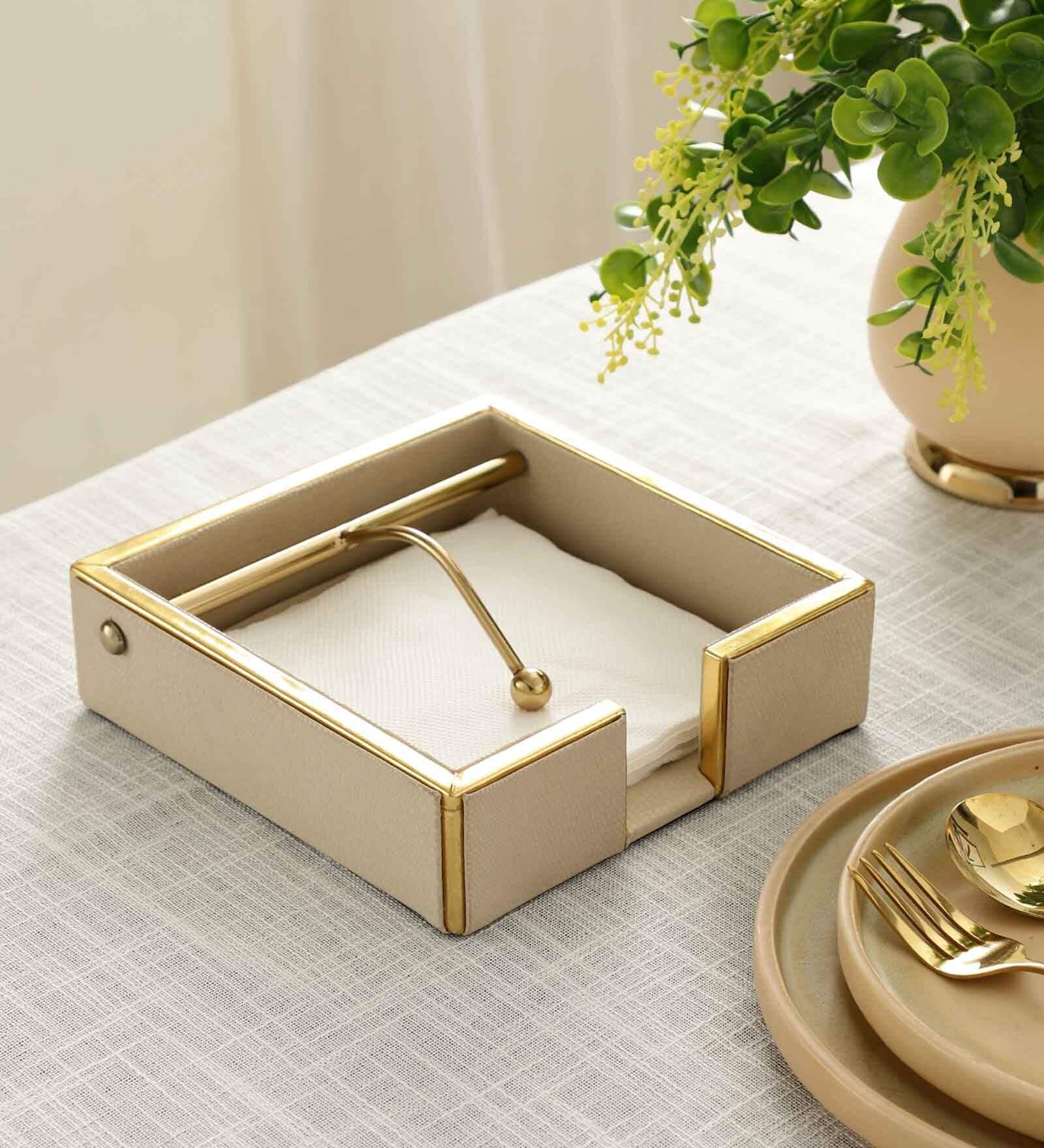 Opus Leather Napkin Cradle