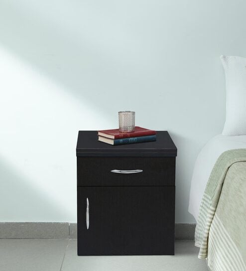 Opal Bedside Table in Wenge Finish with Drawer