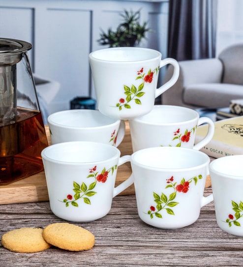 Opal Glass 12pcs Tea/Coffee Mug Set