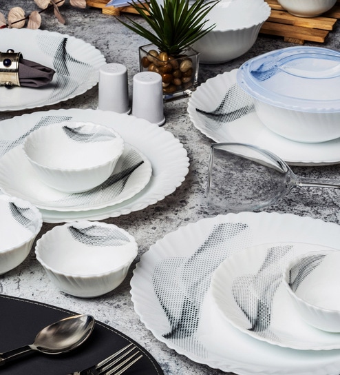 Opal Glass 31pcs Dinner Set