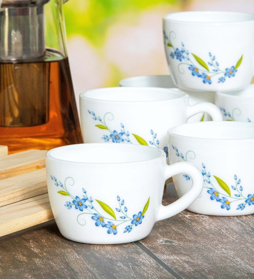 Opalware Tea/Coffee Cup Medium (Set of 6pcs)