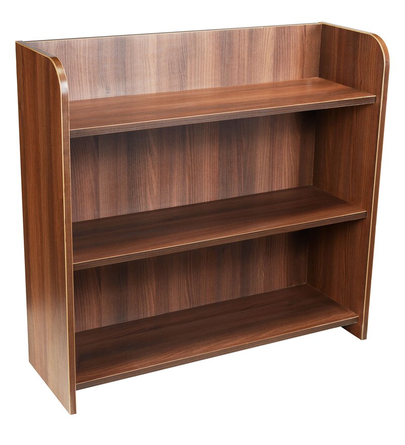 Buy Open Book Shelf in Walnut Finish by Addy Design Online Modern
