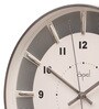 Silver Finish Chrome 12 Inch Wall Clock