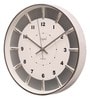 Silver Finish Chrome 12 Inch Wall Clock